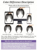 Synthesis Wig Middle-Part Bangs Hair Extensions Clip In Forehead Natural Seamless French Oblique Bangs Eight-Character Bangs