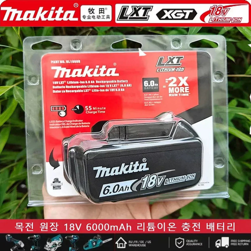 100% Genuine Makita 18v 6.0Ah Replacement battery bl1850b BL1850 bl1860 bl 1860 bl1830 bl1815 bl1840 LXT400 for makita tools