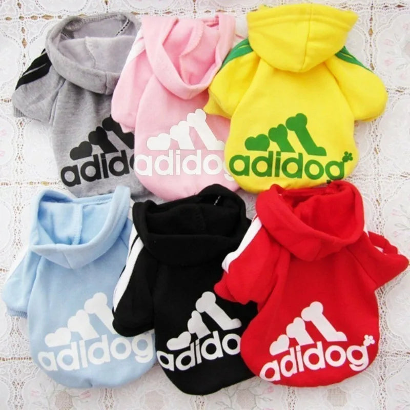 Ropa cálida para perros de otoño e invierno, sudaderas con capucha para perros Adidog, abrigo cálido para mascotas, chaqueta para perros medianos y grandes, suéter, ropa para cachorros de bulldog francés