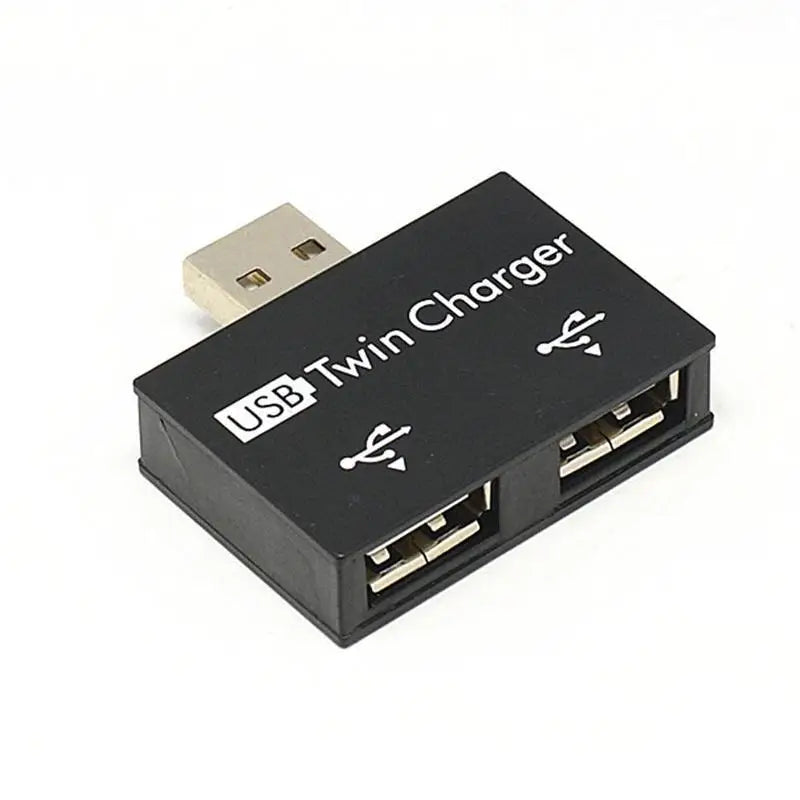 Divisor de interfaz de datos de carga USB 1/2, extensor de corriente USB de doble puerto, adaptador de concentrador de cabezal OTG
