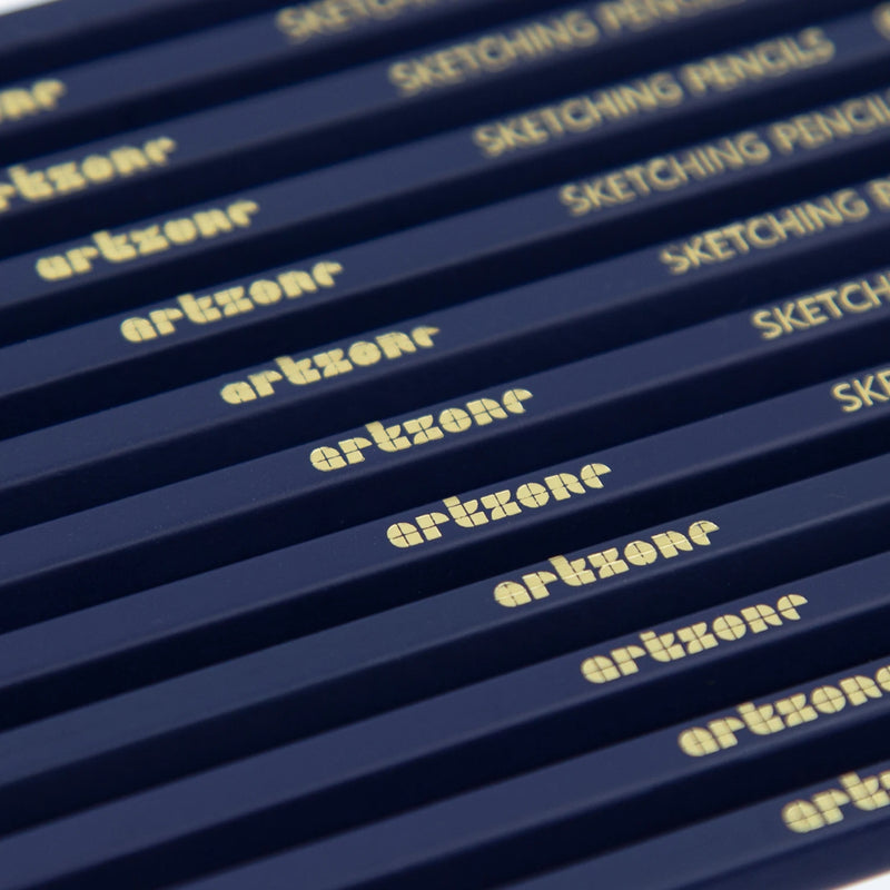 Professional Drawing Sketching Pencil Set, 12pcs Graphite Pencils, 6H-12B, Ideal for Drawing Art, Sketching, Shading, Artist Pen