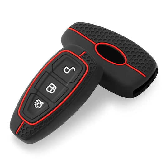 Funda de silicona para llave de coche para Ford Puma Grand C Max Focus Mondeo Kuga Fiesta Ecosport Transit Kuga Funda de silicona para llave remota