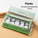 150 Sheets/set Cartoon Animals Sticky Notes Classified Indexing Stickers Bookmarks Notepads Stationery