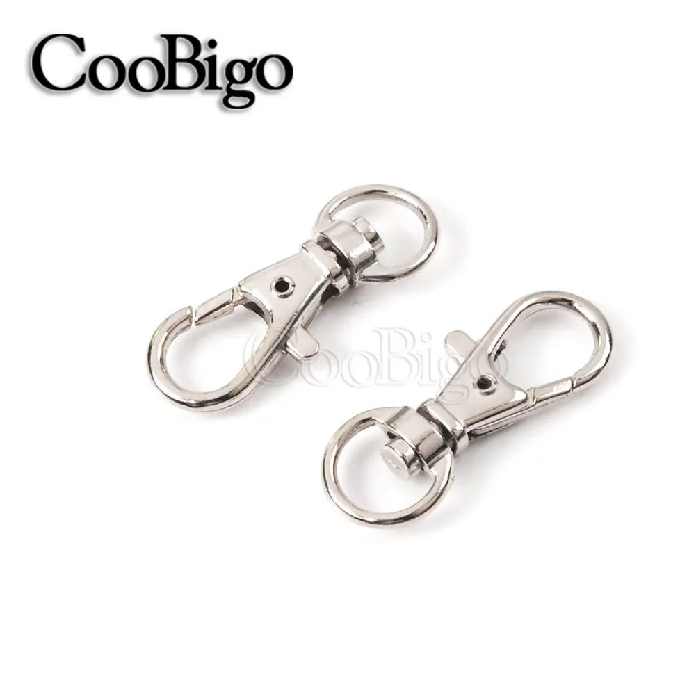5/16"~1-1/4" Snap Hook Buckle Metal Swivel Lobster Clasp Snap Clip Hook Carabiner for Keychain Key Fob Chain Ring Bag Hardware