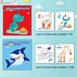 Livros de colorir e desenhar para crianças, materiais digitais de educação matemática, brinquedos científicos STEAM, livros digitais de desenho de frutas e animais, atividades divertidas de ligar os pontos, jogos de asso