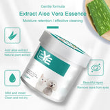 New Pet Eye Wipes Cats and Dogs Tear Stain Wet Wipes Cats and Dogs Universal No Irritation Cleaning Products 130 Canned Wipes
