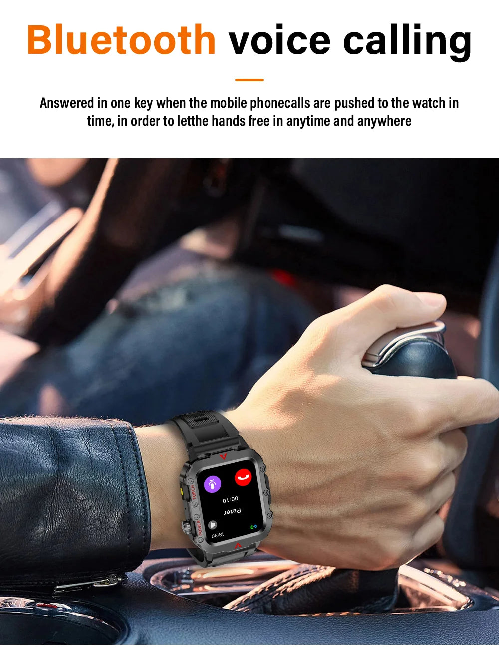 LAXASFIT Smart Sports Watch LED Flashlight Music Player Fitness Tracking Bluetooth Calling Sleep Monitoring 2025 New Smart Watch