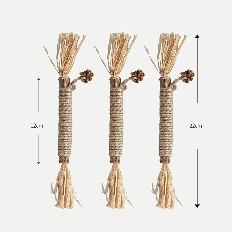 Natural Matatabi Pet Cat Snacks Sticks Cleaning Tooth Catnip Cat Toys Actinidia Silvervine Pet Toy For Cats Accessories