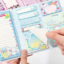 Cute Cartoon Sticky Notes Set 9 Designs 180 Sheets Foldable Memo Pads for Office School Journaling and Desk Organization