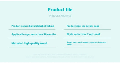 Wooden Children Fishing Toys Baby Early Education Toys Kids Ability Training Toy Montessori Education Fun Game Alphabet Learning