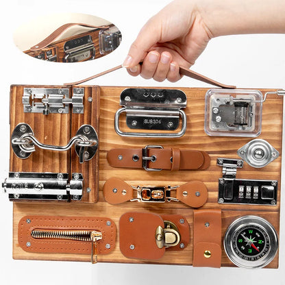 Children Busy Board Montessori Toy DIY Accessories Lock Latch Door Sensory Cognition Toy Preschool Early Education Teaching Aids