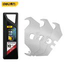 Deli 10pcs/box Knife Blade 9mm 18mm SK5 Metal Blades for Home School Supplies Art Craft Paper Box Cutting Utility Knife Tool