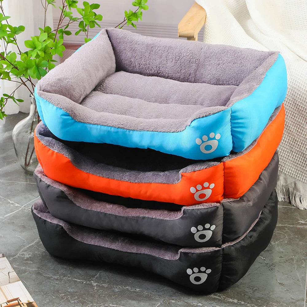 5 Sizes Large Dog Kennel Comfortable Cat Sofa Bed for Small Dog Nest Warm Pet Cat Sleeping Bed Winter Soft House Accessories