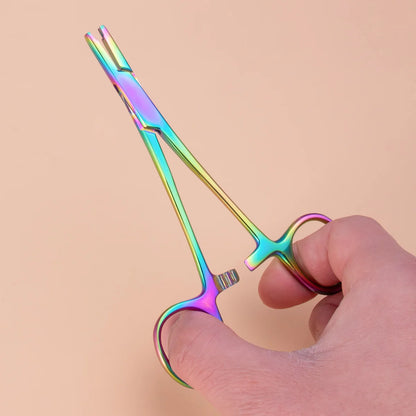 1 alicate de bola apretada para desenroscar, herramienta para joyería de perforación, alicates de sujeción de anclaje dérmico de acero quirúrgico, herramienta de perforación, pinzas dérmicas