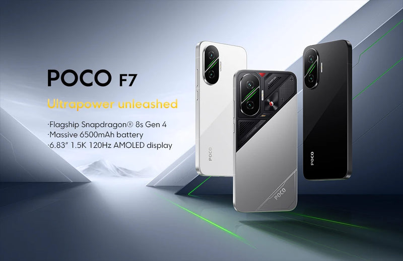 POCO F7 5G Global Version Smartphone Snapdragon®8S Gen 4 6500mAh Battery 6.83 "1.5K AMOLED 50MP OIS NFC Camera