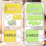 250/50 Sheets Thick Colorful Index Card with Loop Double Sided To Do List Lined Memo Pad Eye Friendly Notes for School Office