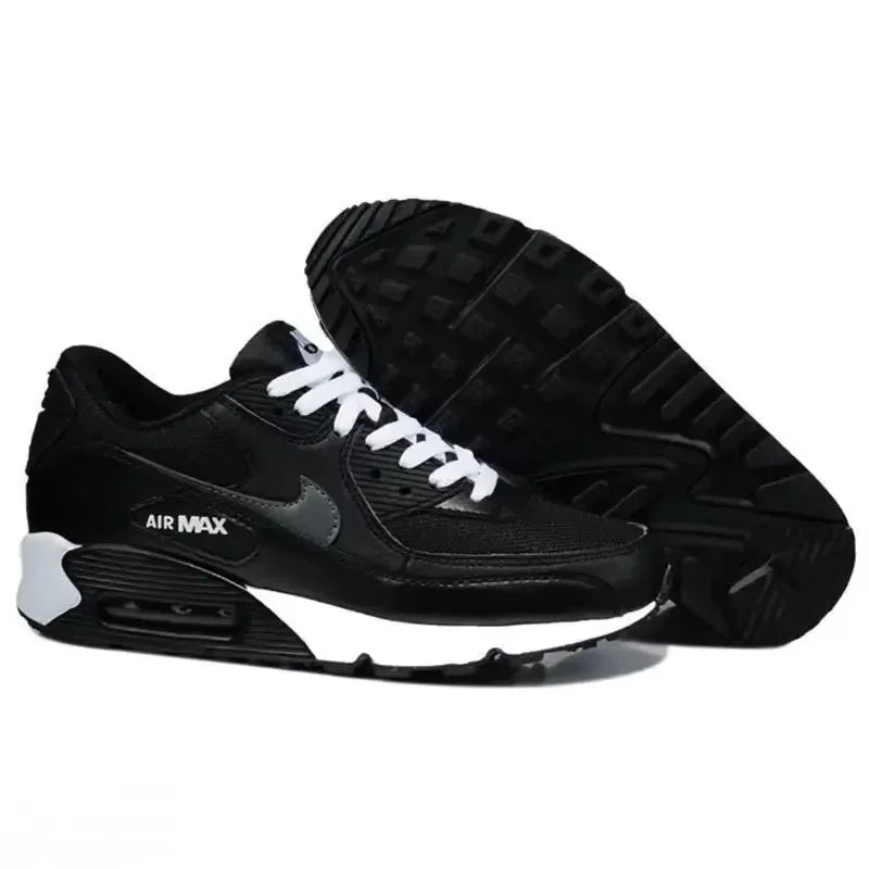 Nike AIR MAX 90 Classic - Zapatillas deportivas para hombre y mujer, color blanco, negro, azul y rojo, cómodas, para exteriores, talla 36-46