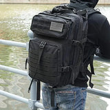 QT&amp;QY 45L Man Tactical Backpacks HkingTraveling Bags Survival Outdoor 3P Assault Pack EDC Molle Pack for Trekking Hunting Bag