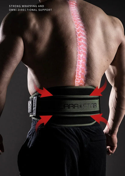 Men and Women Weightlifting Fitness Belt Training High Intensity Squat Deadlift Gym Nylon Waist Support Thickening For Back