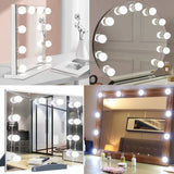 LED Light Paste Mirror Makeup Light Bulbs, Makeup Mirror Vanity LED 5V 2A Light Bulbs, LED Lamp USB Cosmetic Lighted Table, 10 pcs