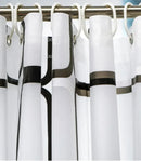 Cortinas de ducha de baño con ganchos, impermeables y resistentes al moho, mamparas de baño duraderas, cortinas de ducha de tela autocortables de PE EVA.