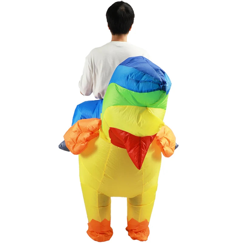 Adult Rooster Cosplay Inflatable Costume Kids Animal Anime Dress Suits Carnival Halloween Party Costumes for Men Women