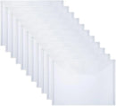 10 PCS Plastic Folders for Document, A4 Size Plastic Envelopes with Snap Closure, Clear File Folders Bags for School Office