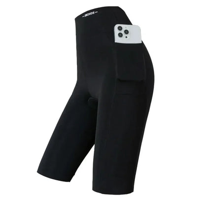 Tamanho grande leggings feminino esportes shorts de tubarão com bolso elástico cintura alta hip elevador treino correndo de secagem rápida calções de ginásio