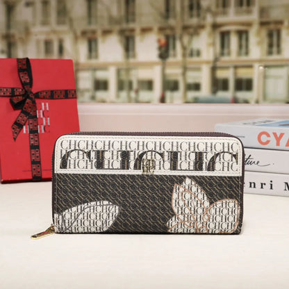 CH Premium Folding Printed Monogrammed Design High Quality Luxury Women's Handbags Square Wallet Classic Vintage Design Fashion