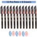 12 Black Pens