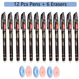 100 Pcs/set Kawaii Erasable Refill Erasable pens Gel Pen sketch Writing Stationery for Notebook school supplies cute kids pencil