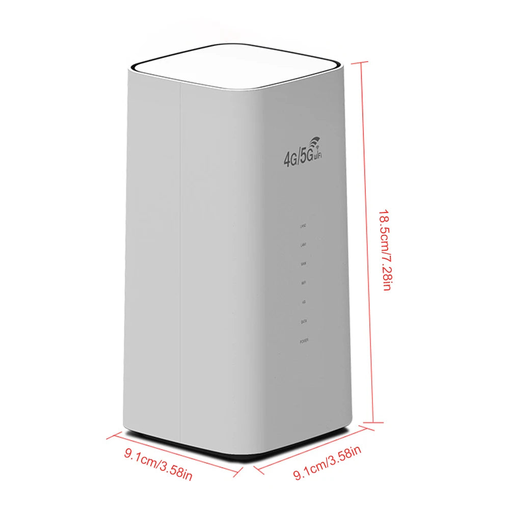 4G/5G LTE WiFi Router 300Mbps CPE 4G WiFi Router 3 RJ45 with SIM Card Slot Wide Coverage Internal Antenna for Indoor Outdoor