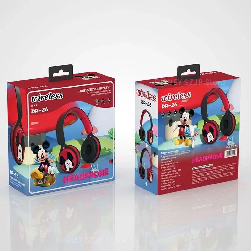 Auriculares inalámbricos Bluetooth Disney Marvel Y08 plegables con sonido envolvente HIFI para ordenador portátil, para niños, dibujos animados de anime