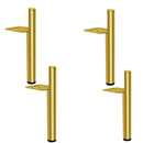 Base de silla personalizada de 4 piezas, con textura negra mate, accesorios para muebles, elegante sofá de hierro y metal, 15 cm y 20 cm. 