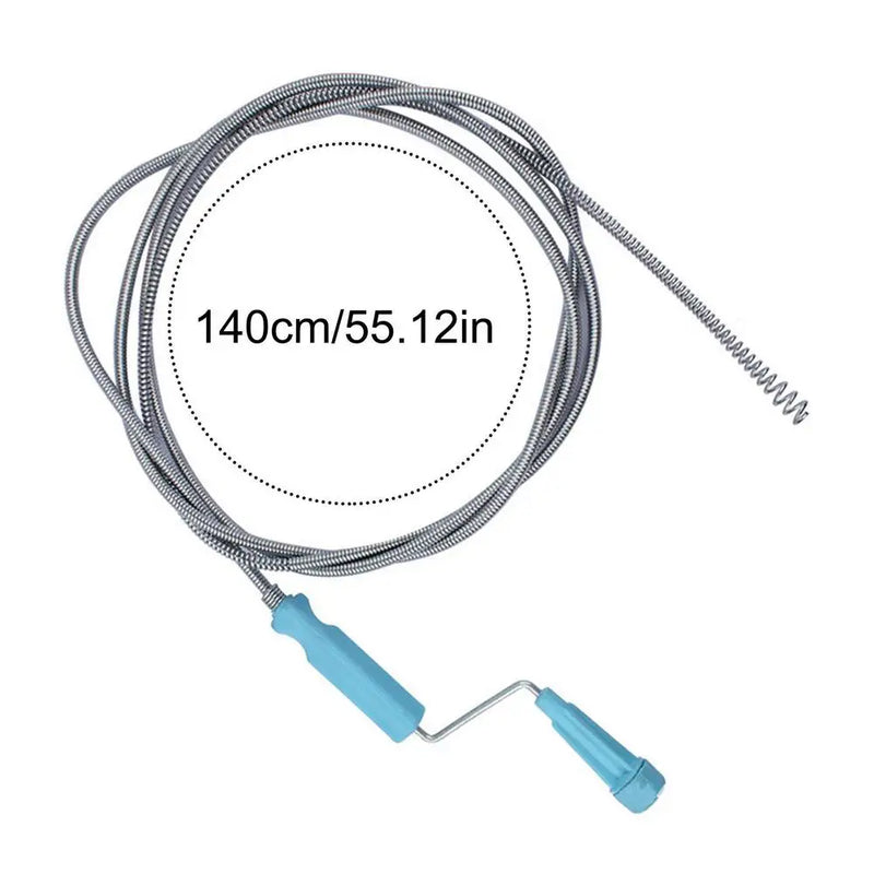 Flexível Metal Primavera Pia Draga Auger, dreno limpador, encanamento Serpente tamanço removedor, ultra-longo esgoto