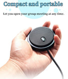 HCSTVCON Microphone Omnidirectional Video Conference Mini Portable 360° Voice Pickup USB Plug for Meeting Business Online Live