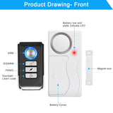 Awapow Wireless Door Alarm With Remote Control Anti-Theft Door And Window Security Alarms Home Security Sensor Burglar Alarms