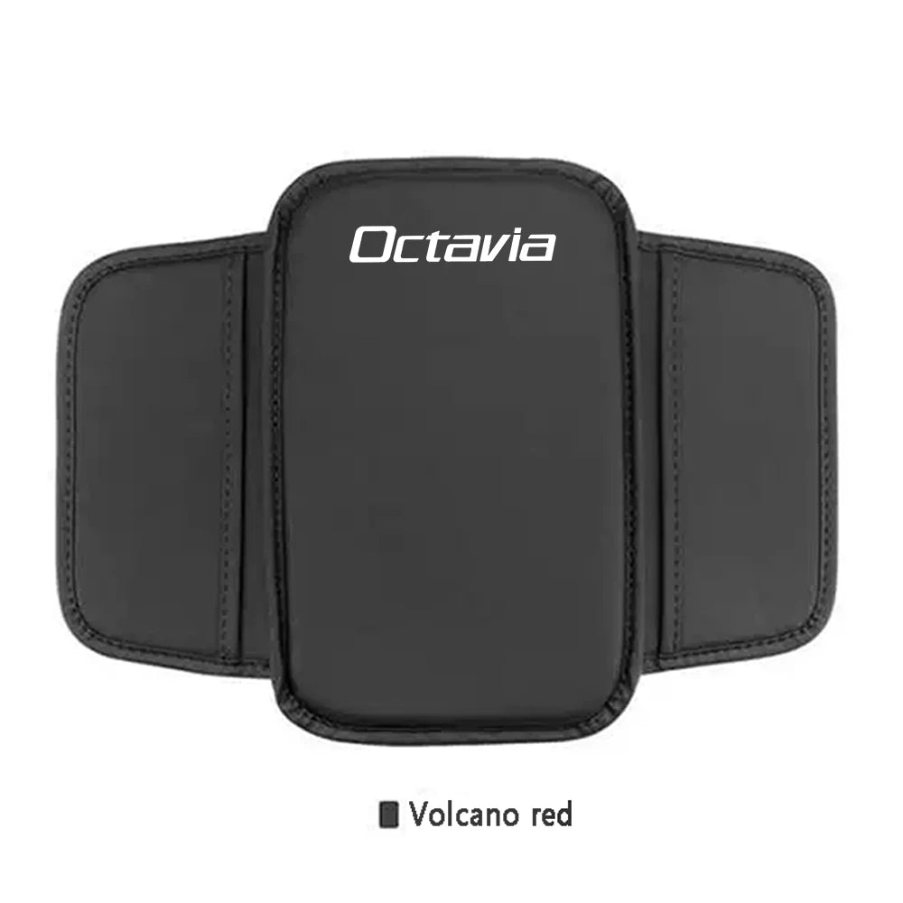 Car Armrest Pad Center Console Arm Rest Box Cover Protective Mat For Skoda Octavia Car Interior Accessories