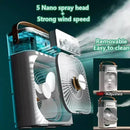 3 In 1 Summer Cooling Fan Portable Desktop Humidifier USB Mini Air Conditioners Night Light Water Mist For Home Or Office