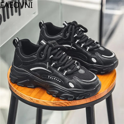 Zapatillas deportivas casuales para hombre, modernas, combinables, resistentes, fáciles de limpiar, EAEOVNI