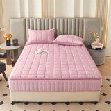 Six Sides All Inclusive Mattress Cover with Zipper Thicken Fitted Sheet Quilted Mattress Protector Pad Couple Customized Size