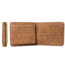 Men's Wallet Leather Billfold Slim Hipster Cowhide Credit Card/ID Holders Inserts Coin Purses Luxury Business Foldable Wallet