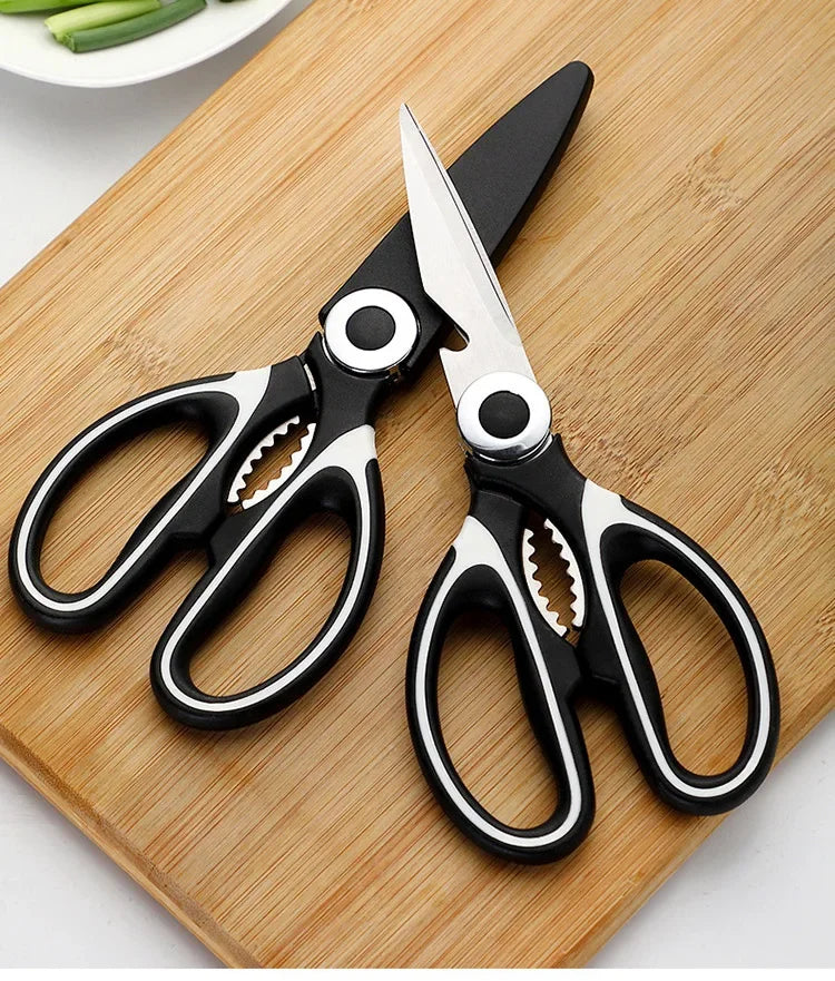Heavy Duty Kitchen Scissors Multifunctional Dishwasher Safe Meat Poultry and General Purpose Scissors Stainless Steel Utility