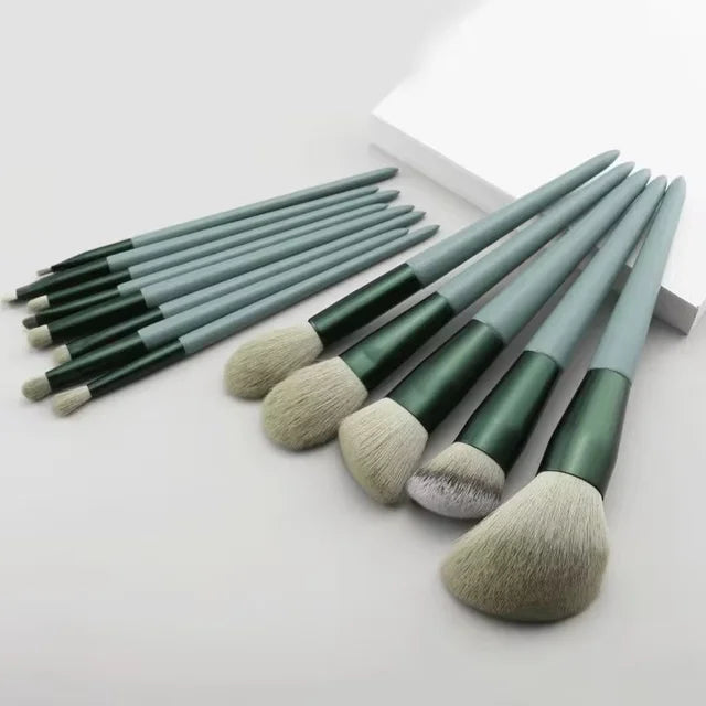 13pcs Women Colorful Makeup Brush Set Eyeshadow Brushes Soft Blush Beauty Tool 