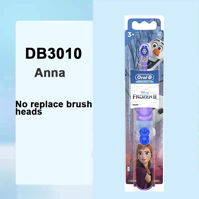 Oral-B Kid Electric Toothbrush Pro-Health Soft Bristle Rounded Vibrate Brush Heads Gum Care Teeth Brush Battery Power for Age 3+