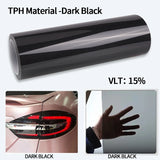 Car Headlight & Taillight & Fog Light Lamp wrap Film Smoke Black TPH PU PPF Protective Film For Car Styling Motorcycle Decorate