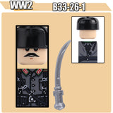 WW2 Military Soldier Figures Building Blocks Soviet British Army German Camouflage Warrior Infantry Accessories Bricks Toys Gift