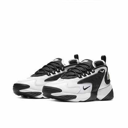 Nike Zoom 2K Air Speed Foam Non-Slip Breathable Mid-Top Air Cushion Casual Urban Commuting Running Shoes Women's Black and White Panda Ao0354-100