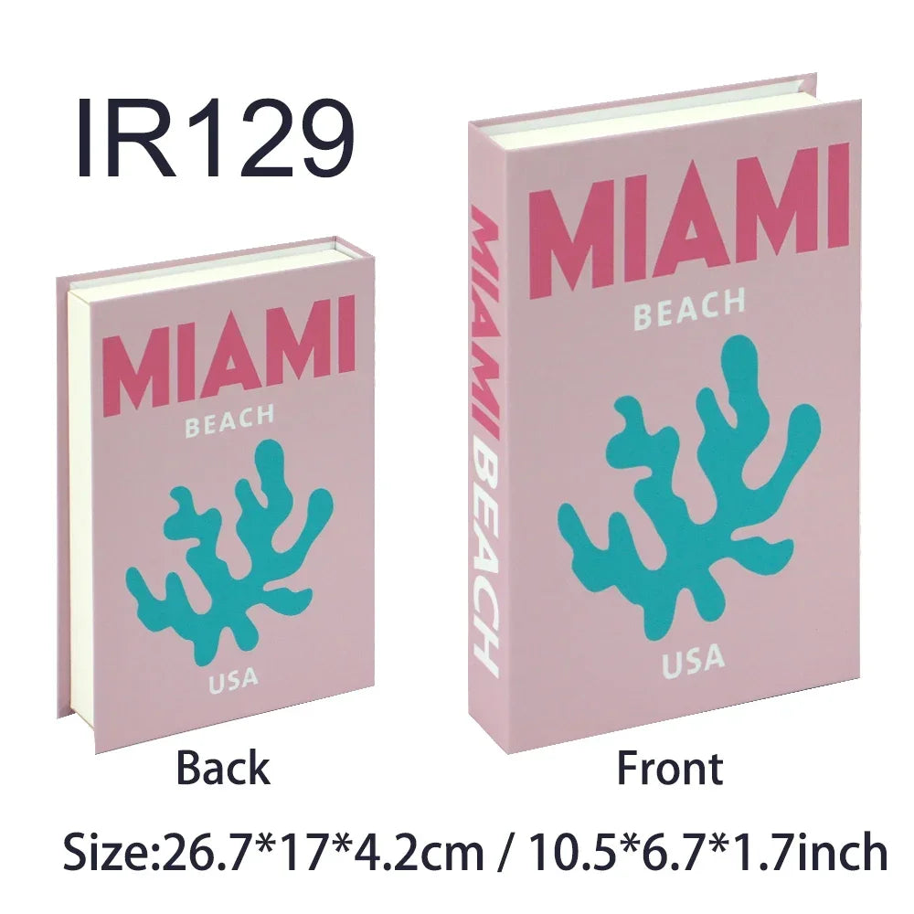 Travel Series Fake Book Decoration Coffee Table Living Room Fashion Fake Book Storage Box Decor Model Room IBIZA CAPRI