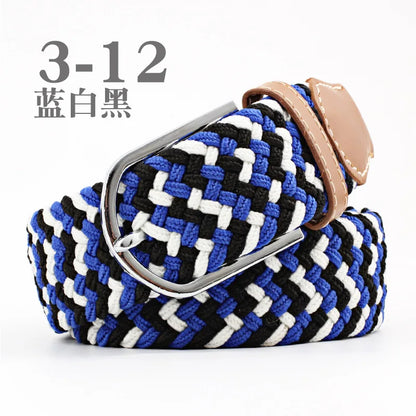 Stretch Woven Belt Unisex Canvas Belts Fashion Casual Student Belt Women Cinturon Male Waistband 105cm